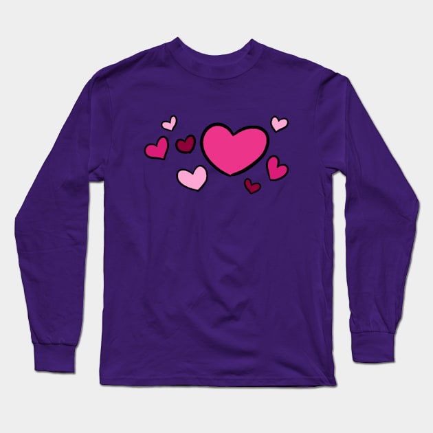 Hearts for Otters Long Sleeve T-Shirt by otterscotch